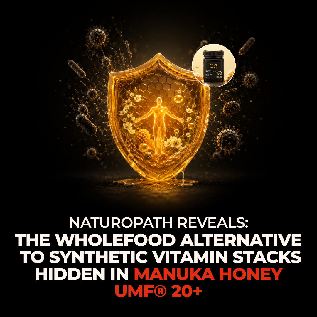 Happy Valley Honey - Mānuka Honey UMF® 20+ - Angle 2